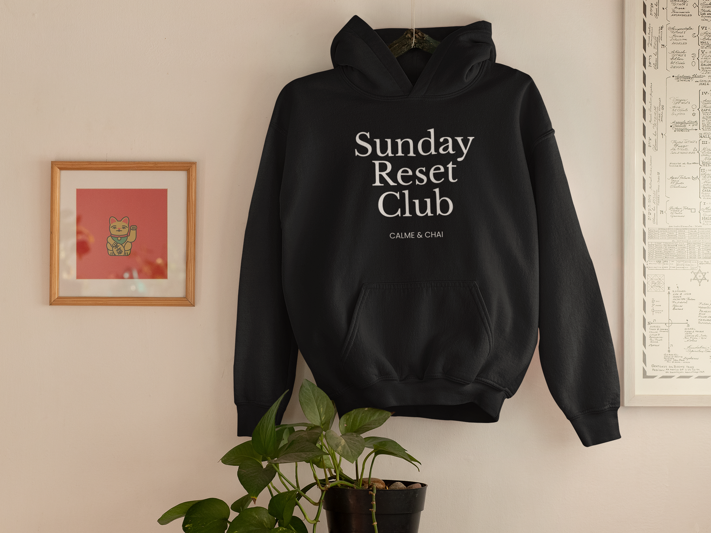 "Sunday Reset Club by Calme & Chai" Hoodie