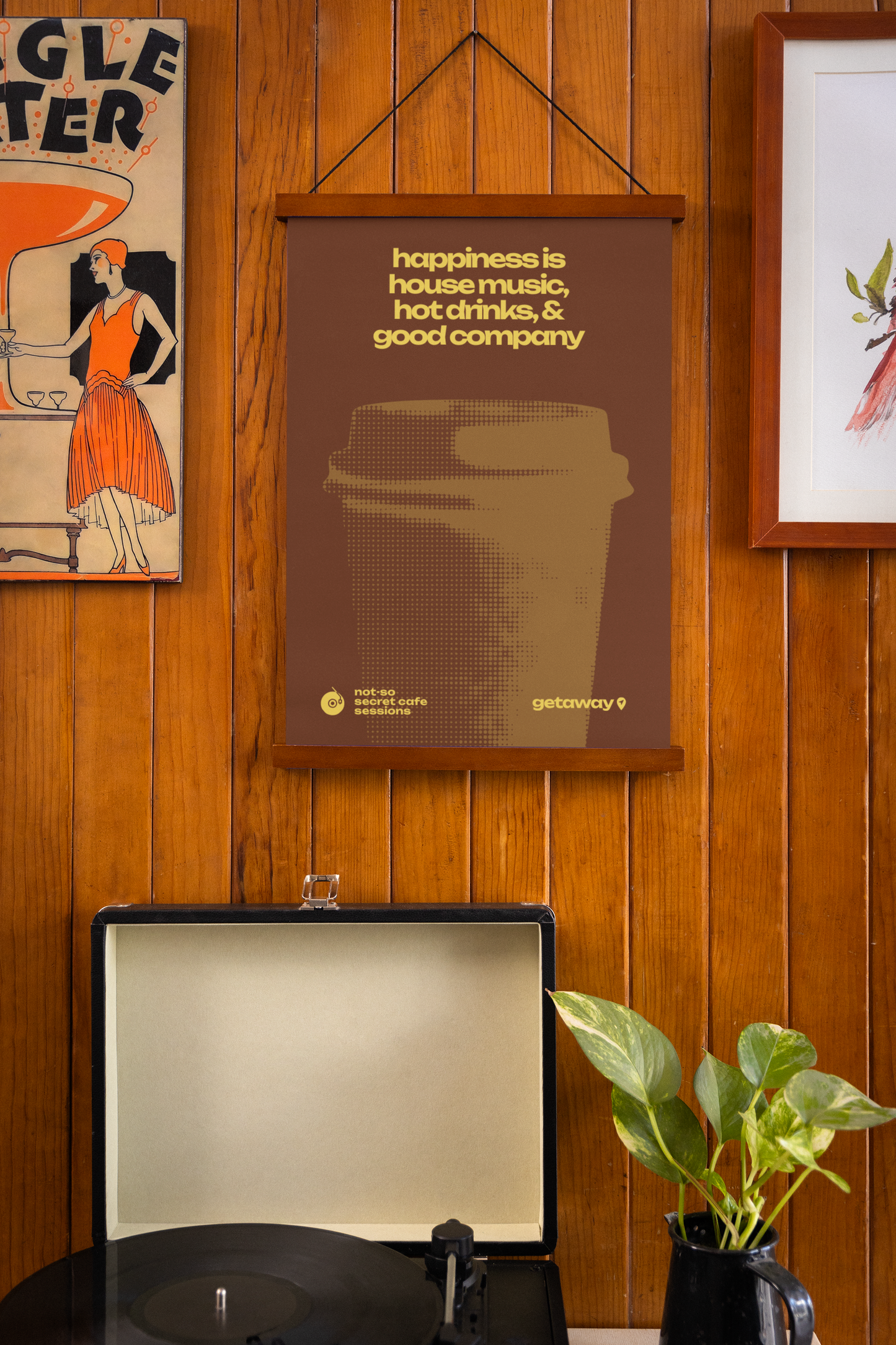 Secret Cafe Sessions 003 "Happiness Is" Poster